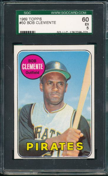 1969 Topps #50 Bob Clemente SGC 60