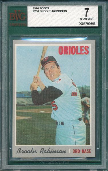 1970s Brooks Robinson (3) Card Lot SGC BVG