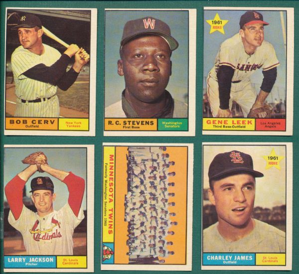 1961 Topps (14) Card Lot of High Numbers W/Gentile