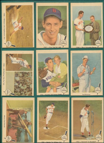 1959 Fleer Ted Williams (11) Card Lot