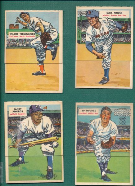 1955 Topps Double Headers (4) card Lot W/ McDougald