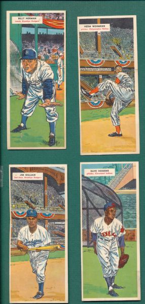 1955 Topps Double Headers (4) card Lot W/ McDougald