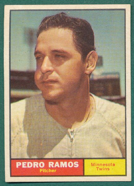 1961 Topps (10) Card Lot of High Numbers W/ Ramos