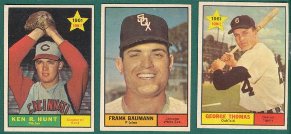 1961 Topps (10) Card Lot of High Numbers W/ Ramos