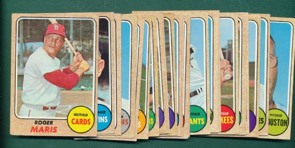 1967-68 Topps (76) Card Lot W/ Drysdale