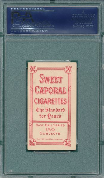 1909-1911 T206 Johnson., Port, Sweet Caporal Cigarettes PSA 3.5