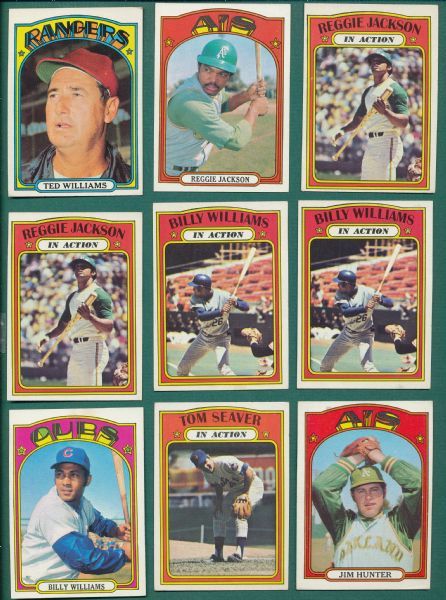 1972 Topps Lot of (150) W/ Jackson