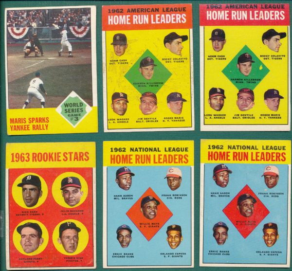 1963 Topps Lot of (100) W/ Oliva, Rookie