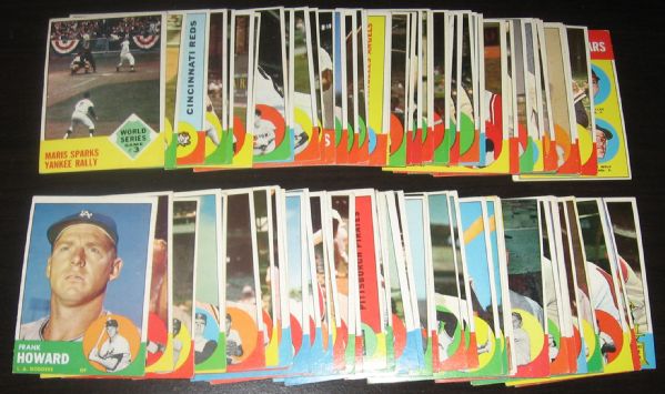 1963 Topps Lot of (100) W/ Oliva, Rookie