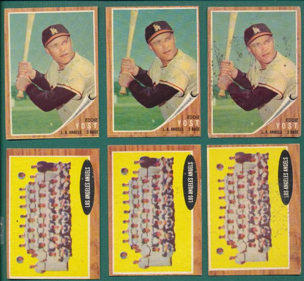 1962 Topps Lot of (270) W/ HOFers, Rookies & Variations