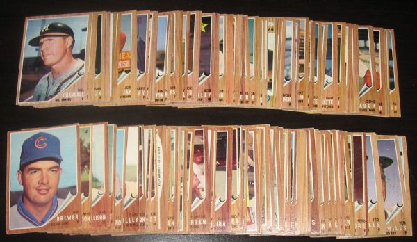 1962 Topps Lot of (270) W/ HOFers, Rookies & Variations