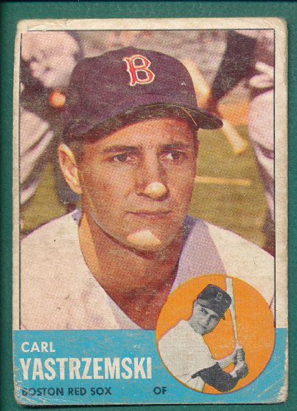 1958-72 Topps Lot of (369) W/ 1963 Yastrzemski