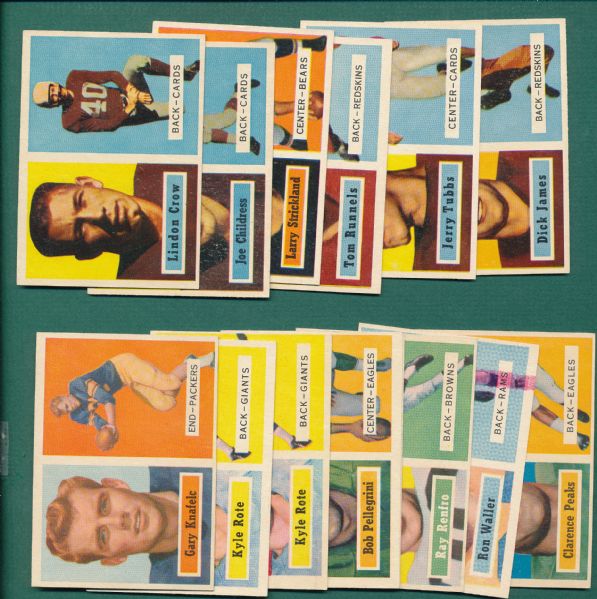 1956-59 Topps FB Lot of (95) W/Pellegrini