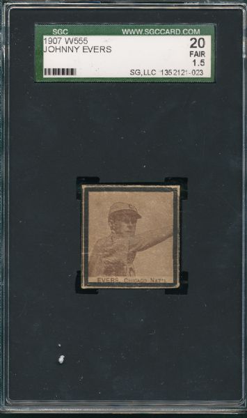 1907 W555 Johnny Evers SGC 20