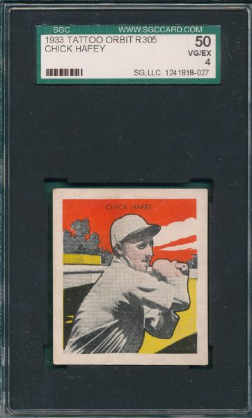 1933 Tattoo Orbit R305 Hafey SGC 50