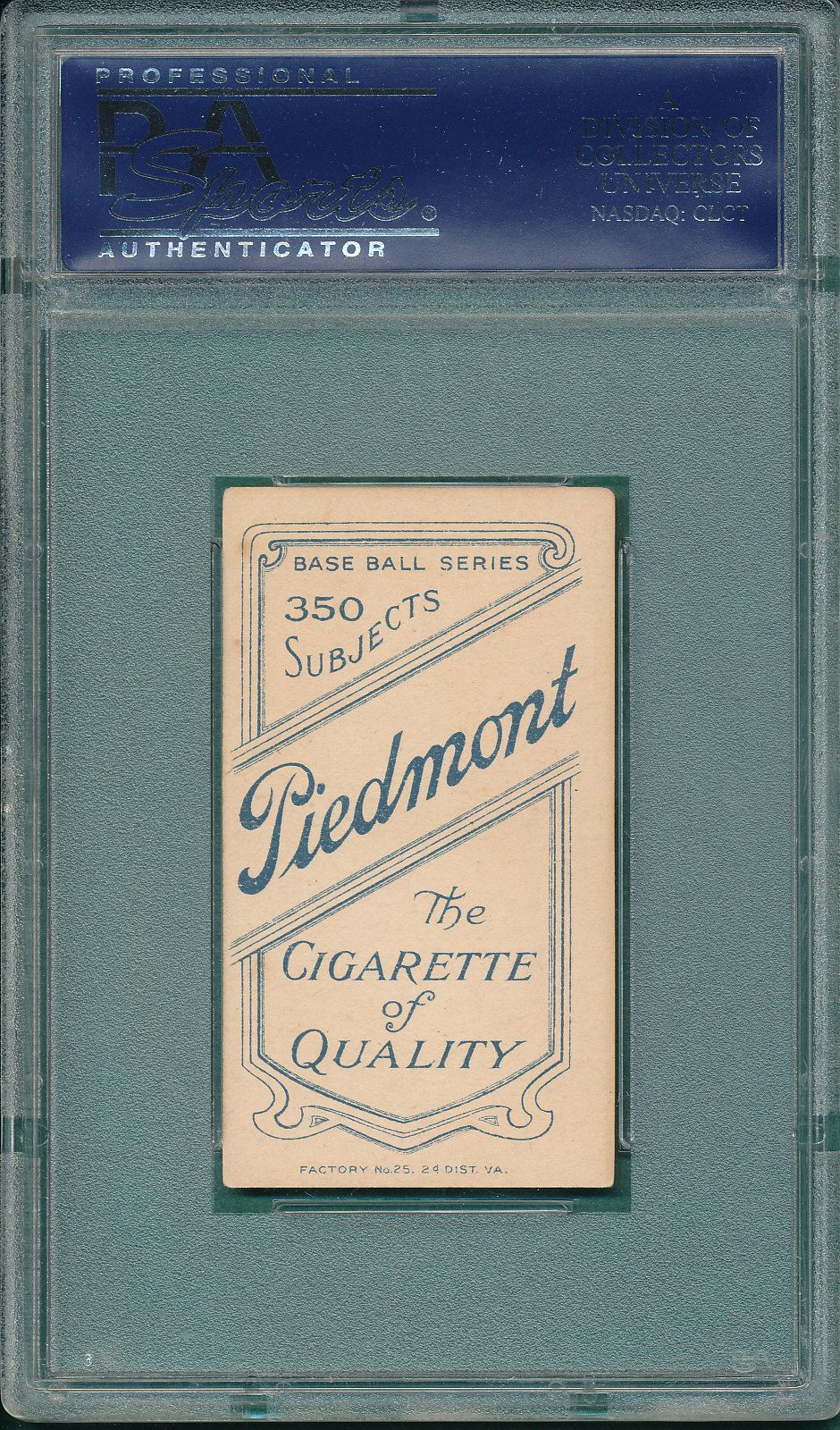 Lot Detail - 1909-1911 T206 Rudolph Piedmont Cigarettes PSA 4