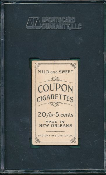 1914 T213-2 Baker Coupon Cigarettes SGC 30