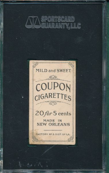 1914 T213-2 Oldring Coupon Cigarettes SGC 20
