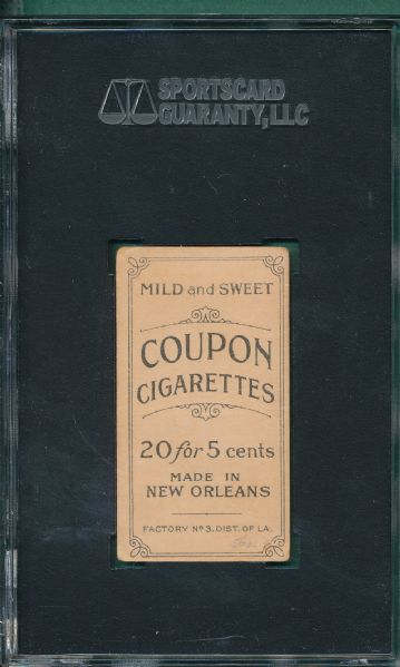1914 T213-2 Kelley, NY, Coupon Cigarettes SGC 20