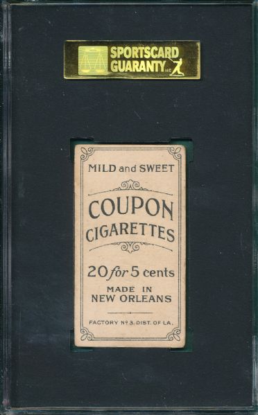 1914 T213-2 Marquard, Portrait, Coupon Cigarettes SGC 40