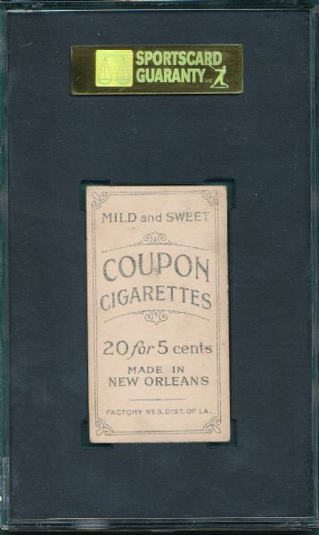 1914 T213-2 Knabe Coupon Cigarettes SGC 60 *Federal League* *Highest Graded*