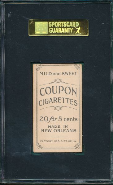 1914 T213-2 Summer Coupon Cigarettes SGC 50 *Federal League* *None Higher*
