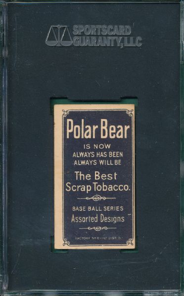 1909-1911 T206 Chase, Blue, Polar Bear Tobacco SGC 60 *None Higher*