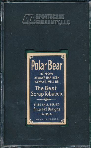 1909-1911 T206 Cravath Polar Bear Tobacco SGC 50