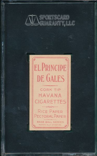 1909-1911 T206 Kelley, El Principe De Gales Cigarettes SGC 80 *Only One Higher*