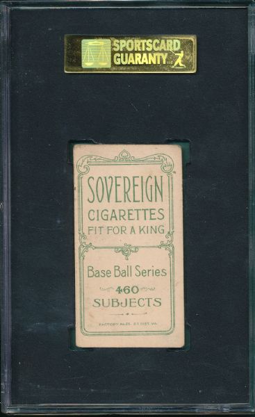 1909-1911 T206 Ford Sovereign 460 Cigarettes SGC 30