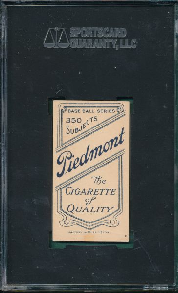 1909-1911 T206 Westlake Piedmont Cigarettes SGC 60 *Southern Leaguer*