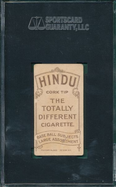 1909-1911 T206 Donovan, Portrait, Hindu Cigarettes SGC 35