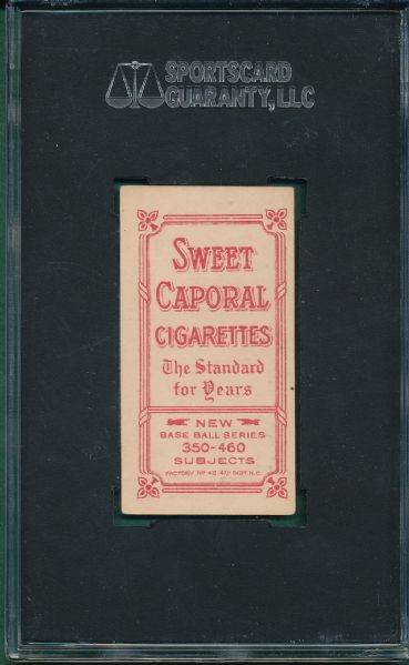 1909-1911 T206 Willis Throwing, Sweet Caporal Cigarettes SGC 60