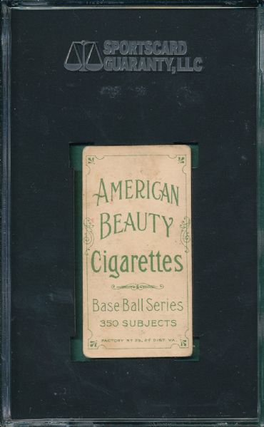 1909-1911 T206 Beckley American Beauty Cigarettes SGC 40