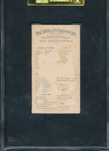 1887 N28 John Clarkson Allen & Ginter Cigarettes SGC 10