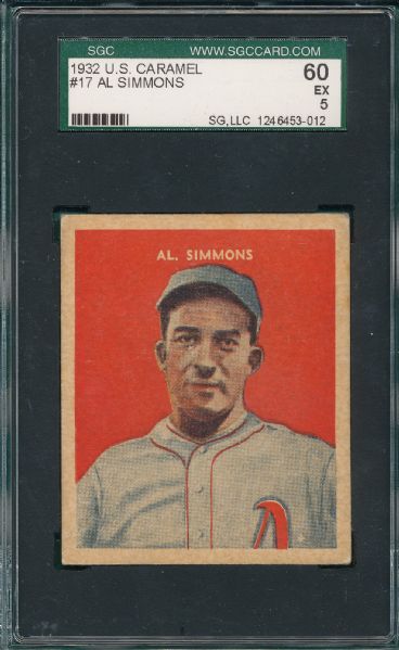 1932 U S Caramel #17 Al Simmons SGC 60