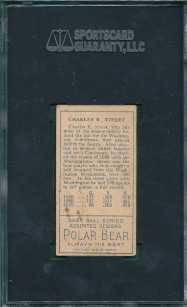 1911 T205 Street Polar Bear Tobacco SGC 40