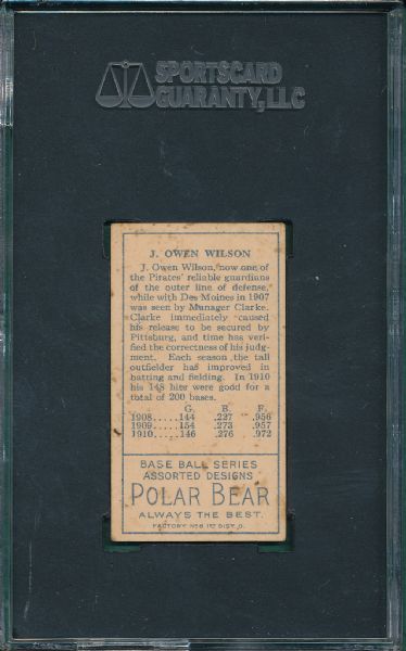 1911 T205 Wilson Polar Bear Tobacco SGC 50