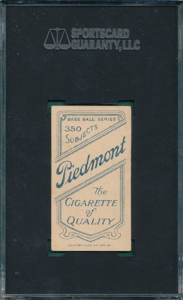 1909-1911 T206 Breitenstein Piedmont Cigarettes SGC 60 *Southern League*