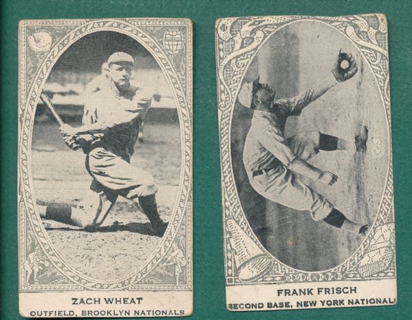 1922 W573 (2) Card Lot Wheat & Frisch