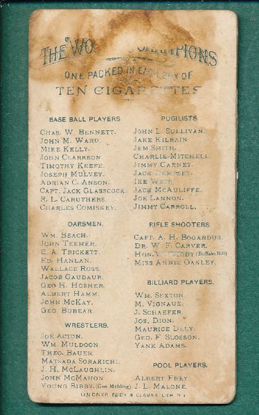 1887 N28 Chas Bennett Allen & Ginter Cigarettes