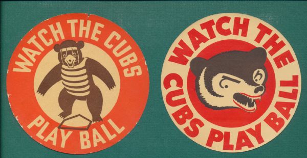 1939 & 41 Chicago Cubs Schedules Lot of (2) *Collector's Aid*
