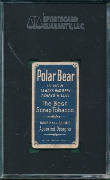 1909-1911 T206 Speaker Polar Bear Tobacco SGC 20