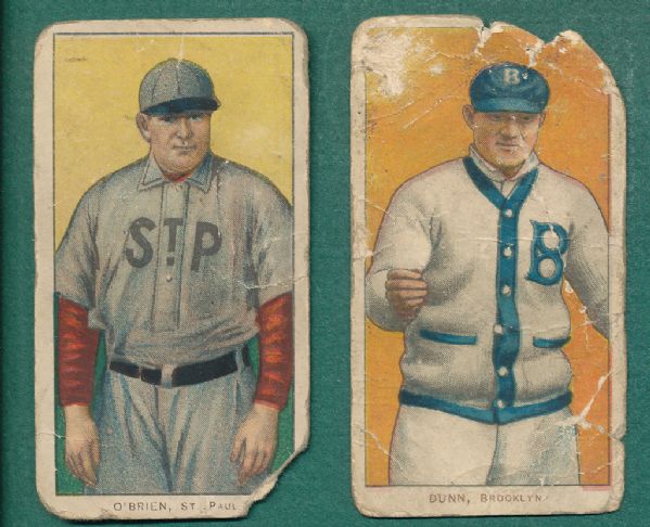 1909-1911 T206 Cycle & Tolstoi (2) Card Lot