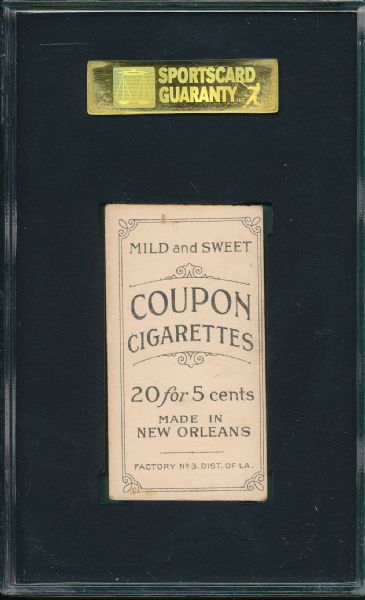 1914 T213-2 Herzog, B, Coupon Cigarettes SGC 50 *None Graded Higher*