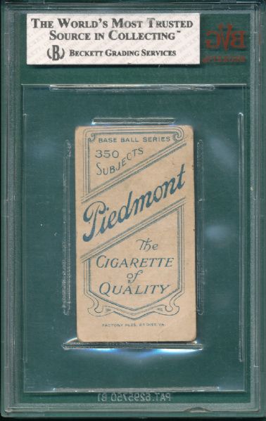 1909-1911 T206 Speaker Piedmont Cigarettes BVG 2