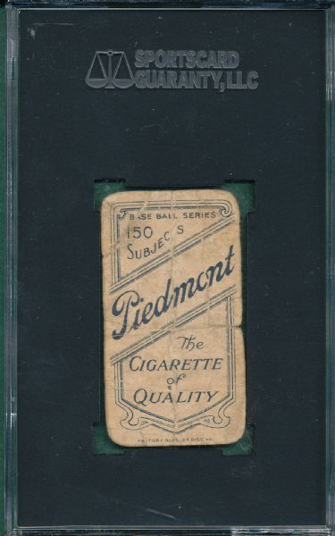 1909-1911 T206 Mathewson, Portait, Piedmont Cigarettes SGC 10