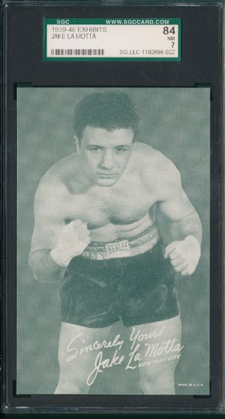 1939-46 Exhibit Boxing Jake La Motta SGC 84