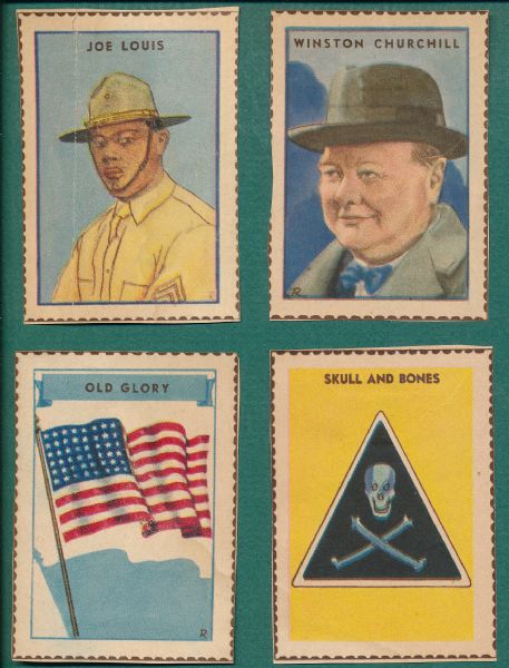 1940s Tribune Poster Stamps Near Set (68/70) W/Album  *Collector's Aid*