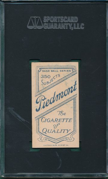 1909-1911 T206 Butler Piedmont Cigarettes SGC 50